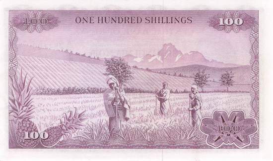 100 Shilingi 1972 p.10c unc-